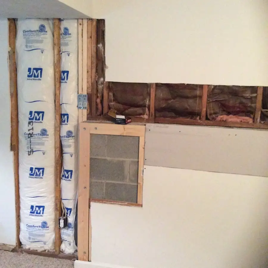 Wall insulation replacement during Contents Cleaning & Restoration in Millsboro